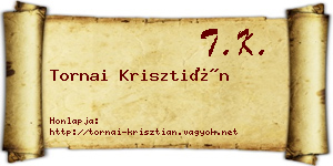 Tornai Krisztián névjegykártya