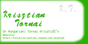 krisztian tornai business card